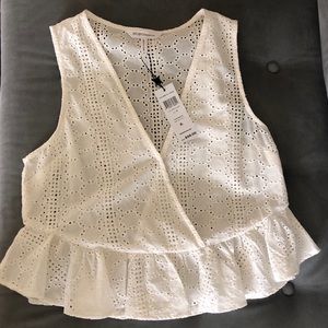 BCBG NWT Eyelet Top